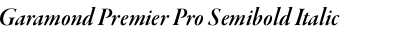 Garamond Premier Pro Semibold Italic Display